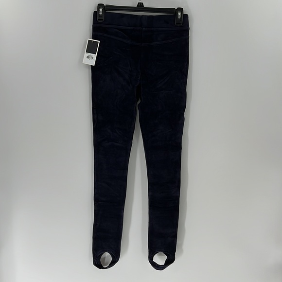 Juicy Couture Black Label Track stretch velour stirrup leggings size S Small NWT - Picture 4 of 9